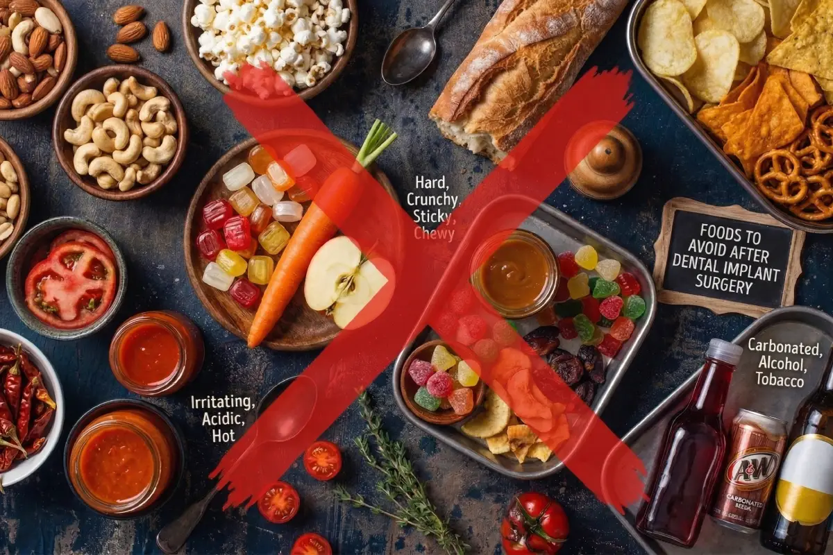 Foods to avoid for dental implant procedure 