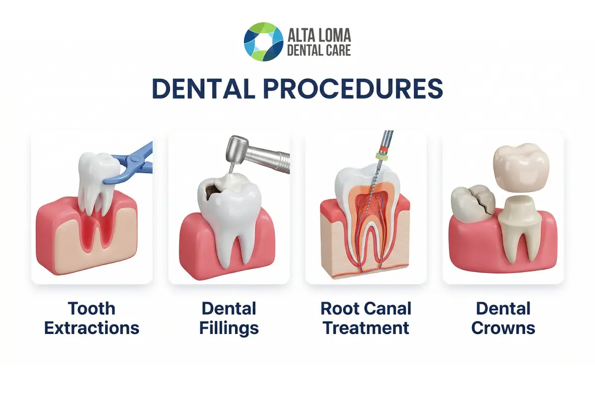 Illustration of a Common Dental Procedures