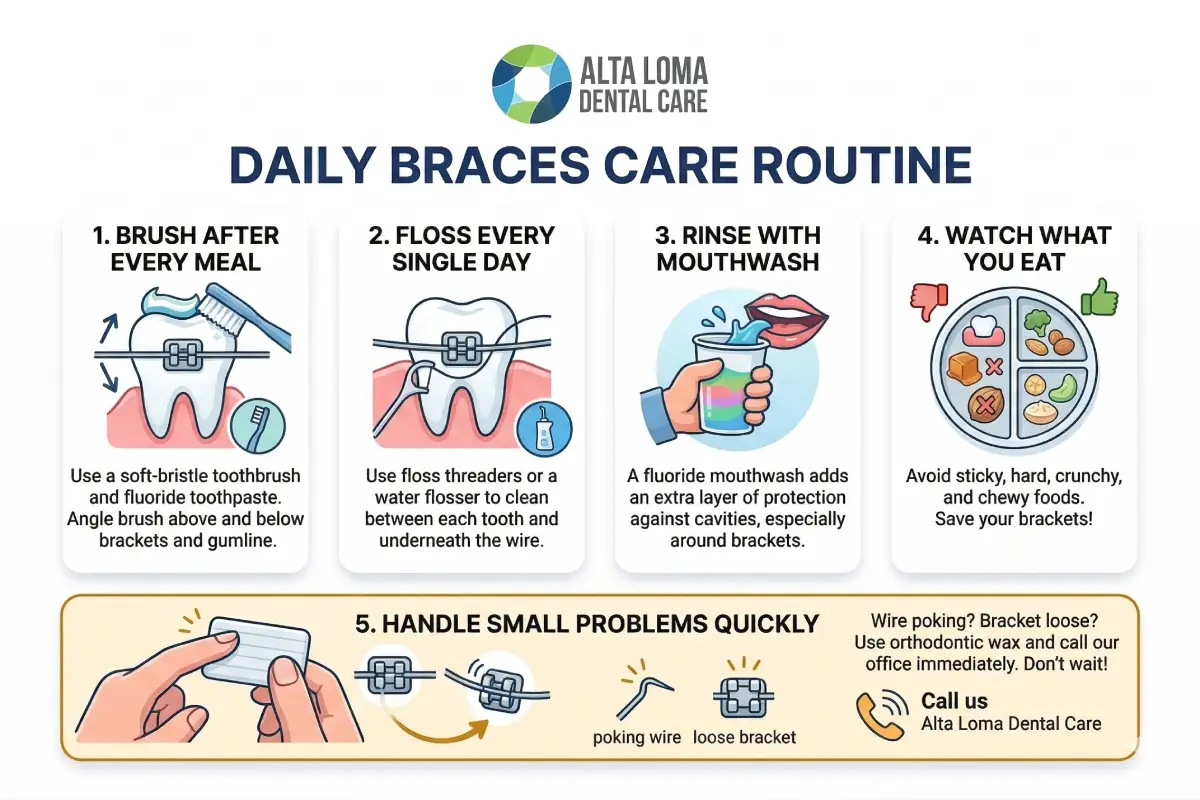 Image of Daily Care routine for Braces