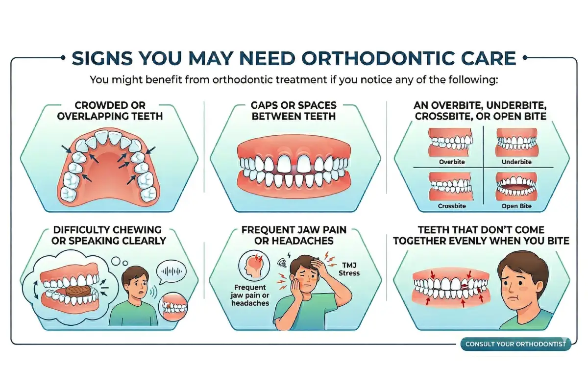 Illustration of Signs that you need an Orthodontics